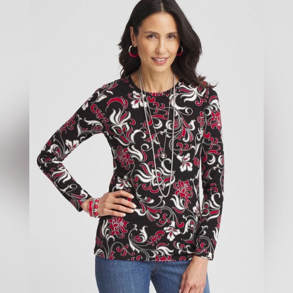 CHICO'S | Touch of Cool™ Swirl Layering Tee